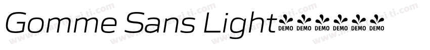 Gomme Sans Light字体转换